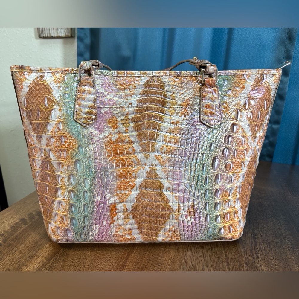 Brahmin Truffle Python (Solid) Pastel Croc-Emboss… - image 4